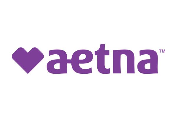 The Aetna logo featuring a purple heart icon next to the brand name in purple lowercase letters.