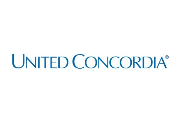 The United Concordia logo with the brand name written in a blue serif font.